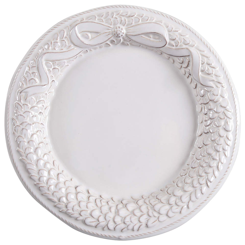 Boxwood and Bow Salad/Dessert Plate by Juliska Ceramics-1