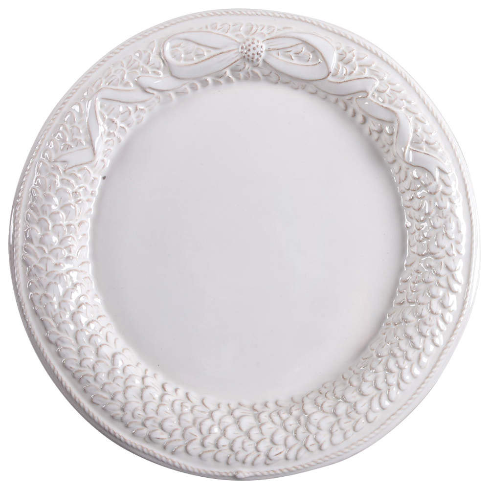 Boxwood and Bow Dinner Plate by Juliska Ceramics-1