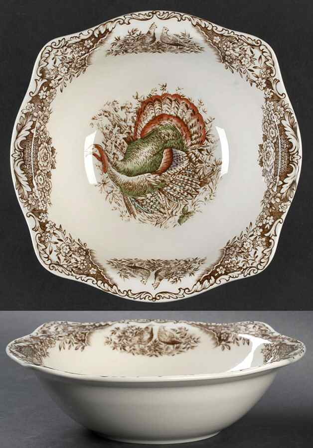 Woodland Turkey 8" Round Vegetable Bowl by Johnson Brothers-1