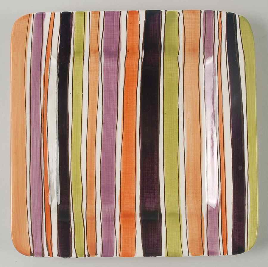 Metro Stripe Square Salad Plate by JCPenney-1