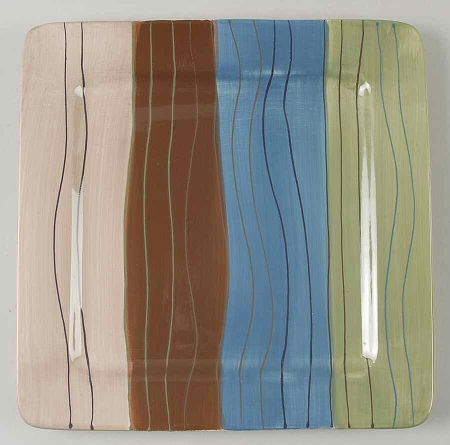 Soho Stripe Square Dinner Plate by JCPenney-1