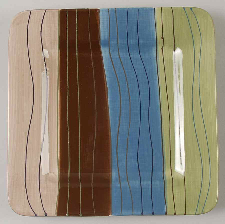 Soho Stripe Square Salad Plate by JCPenney-1