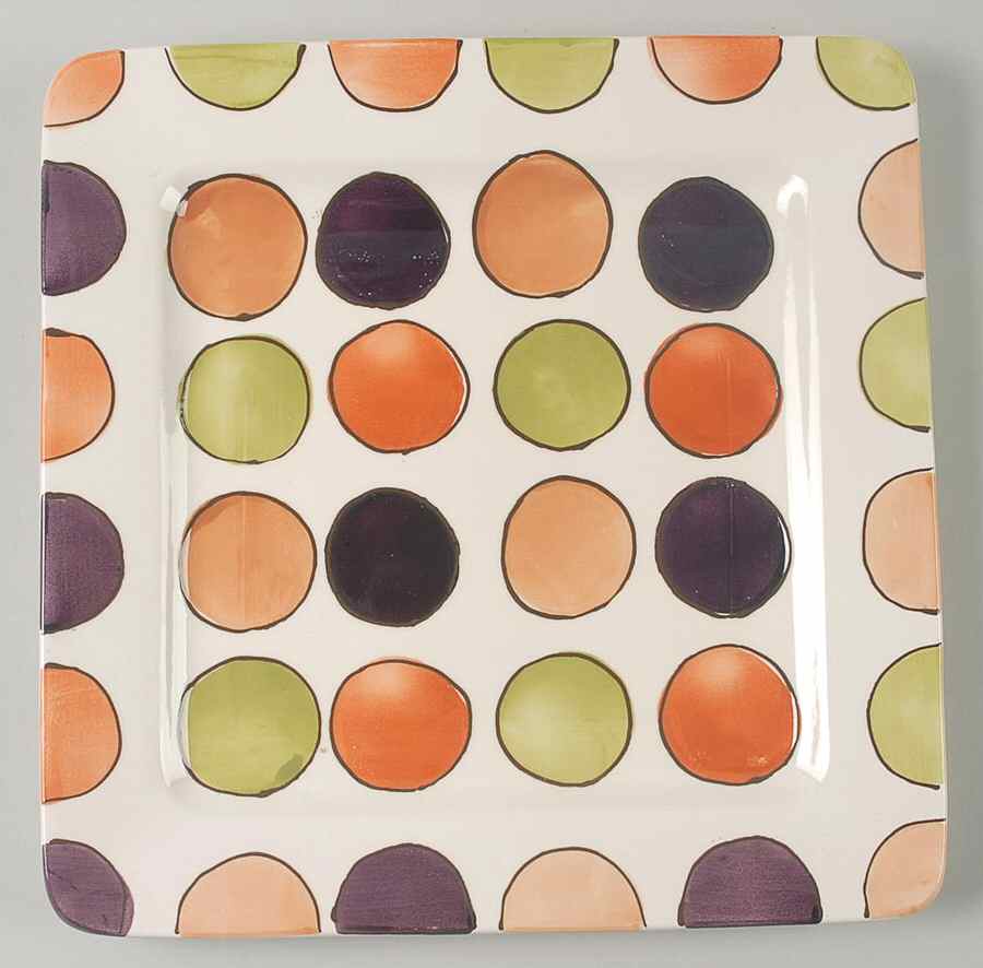Spirit Dots Square Dinner Plate by JCPenney-1