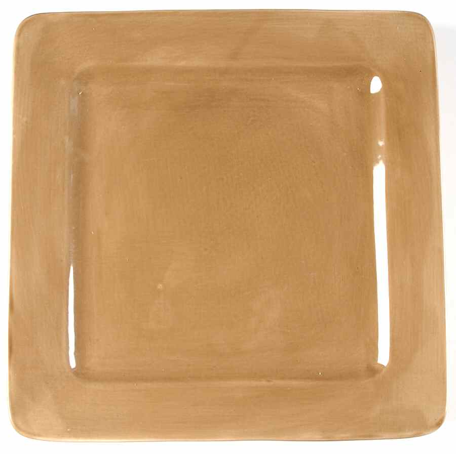 Mocha Square Dinner Plate by JCPenney-1