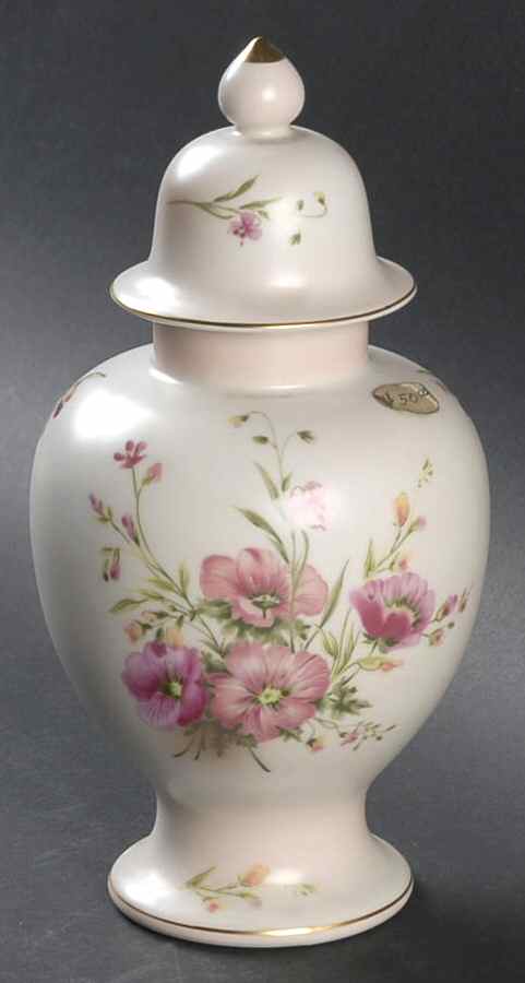 Hibiscus Small Temple Jar & Lid by Japan-1