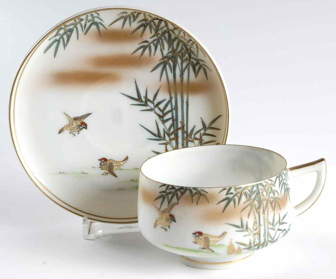 JAP949 Footed Cup & Saucer Set by Japan-1