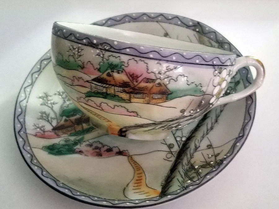 JAP950 Flat Cup & Saucer Set by Japan-1