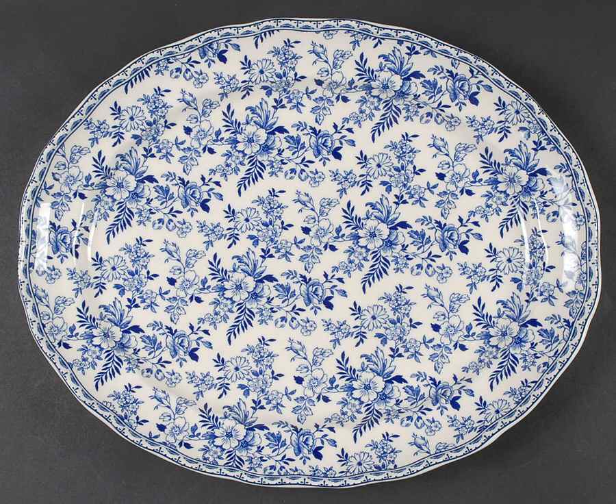 Devon Cottage 13" Oval Serving Platter by Johnson Brothers-1