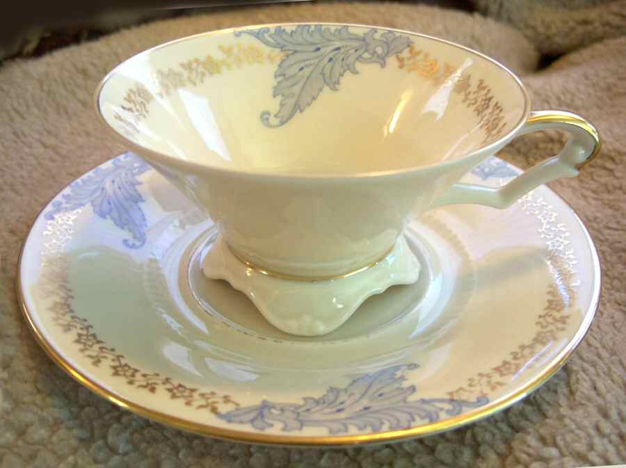 E01346 Footed Cup & Saucer Set by Johann Haviland-1