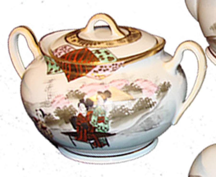 Jap1235 Sugar Bowl & Lid by Japan-1
