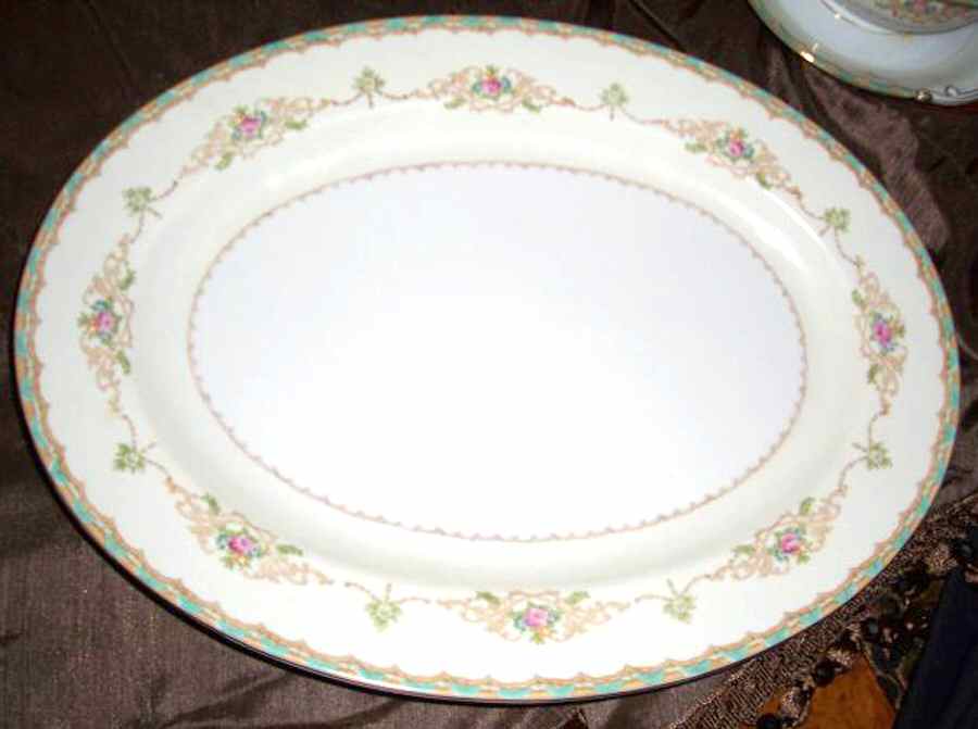 JAP968 14" Oval Serving Platter by Japan-1