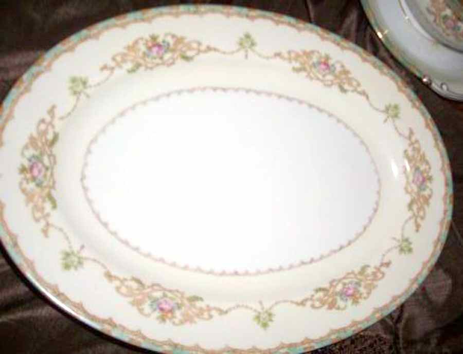 JAP968 12" Oval Serving Platter by Japan-1
