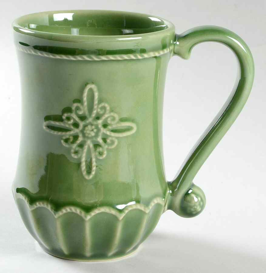 Jardins du Monde Garden Green Mug by Juliska Ceramics-1