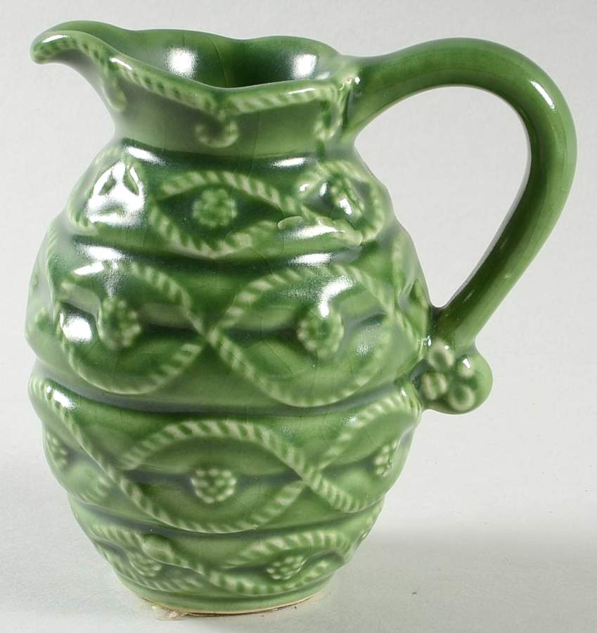Jardins du Monde Garden Green 5 Oz Pitcher by Juliska Ceramics-1