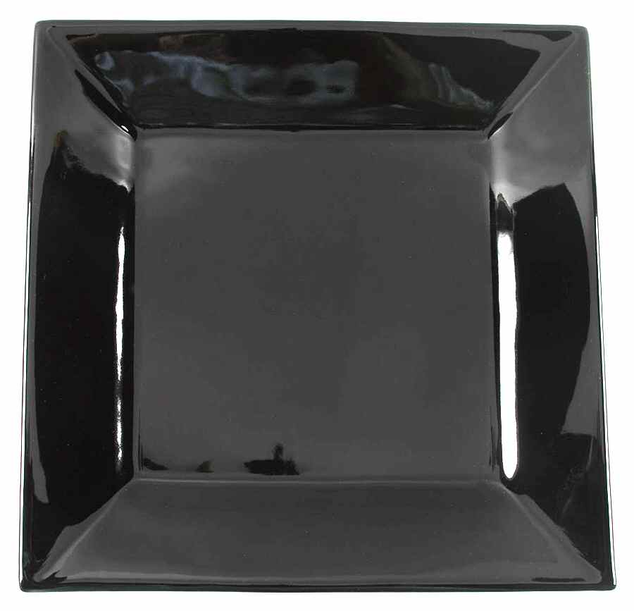 Cooks Black Square Dinner Plate by JCPenney-1