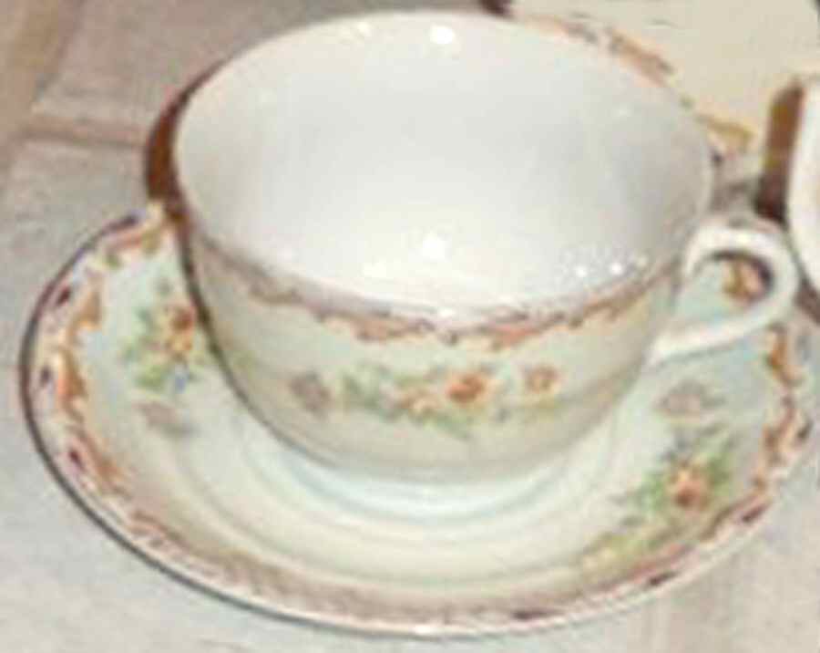HIR36A Footed Cup & Saucer Set by Hira China-1