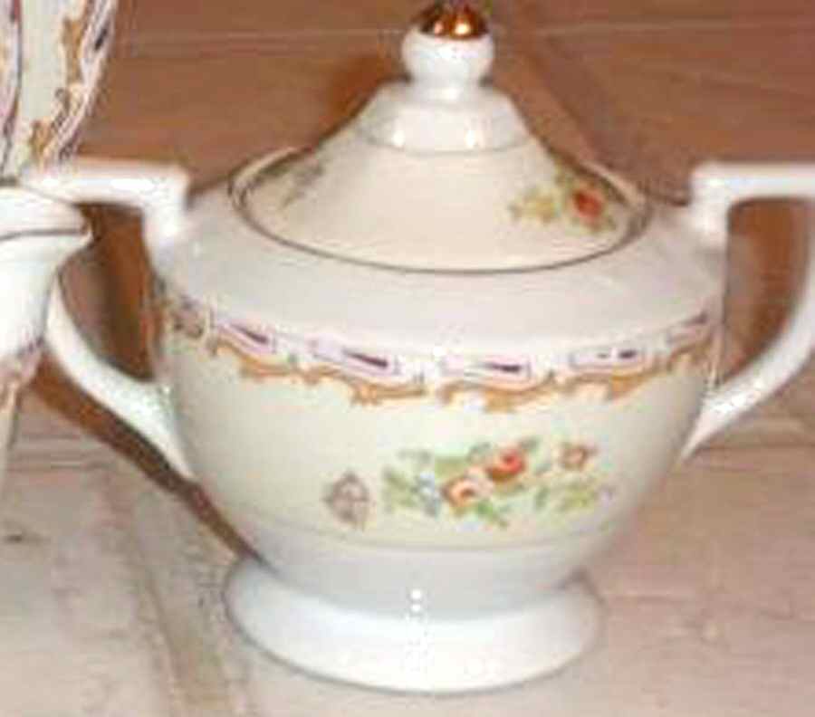 HIR36A Sugar Bowl & Lid by Hira China-1