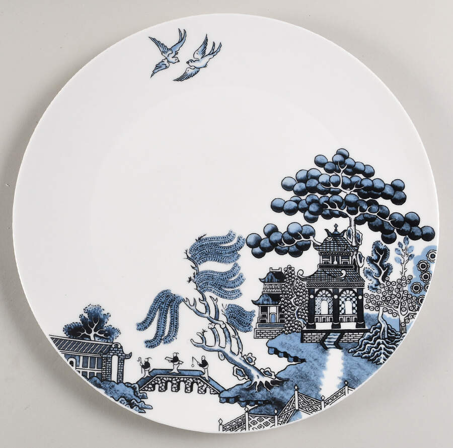 Willow Blue (Enlarged Details) Dinner Plate by Johnson Brothers-1