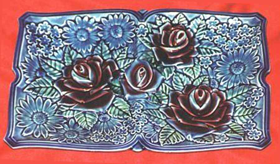 Royal Bouquet Large Sandwich Tray by Japan-1