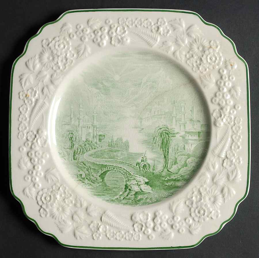 JON100 Square Salad Plate by George Jones & Sons-1