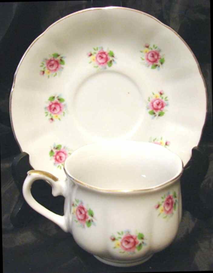 Extra Touch Footed Cup & Saucer Set by Japan-1