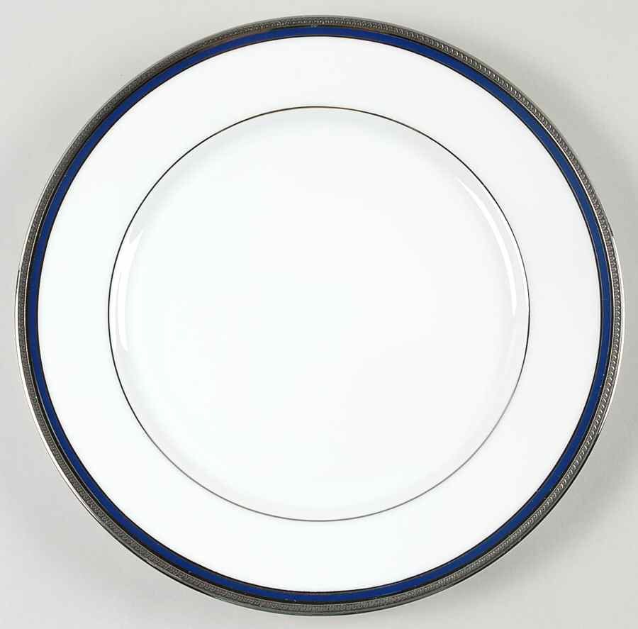 Vincennes Blue (Platinum Trim) Dinner Plate by Jammet Seignolles-1