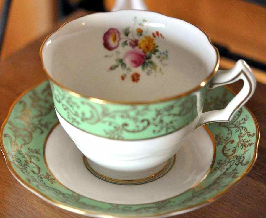 33272-1 Footed Cup & Saucer Set by George Jones & Sons-1