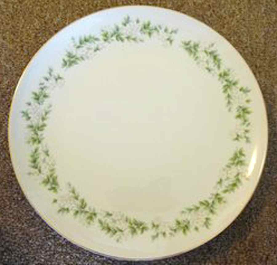 White Flower Dinner Plate by Japan-1