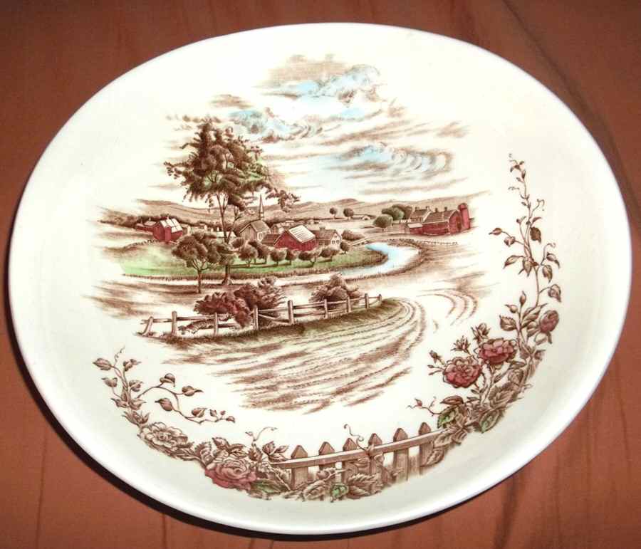 Road Home, The (Smooth) 9" Round Vegetable Bowl by Johnson Brothers-1