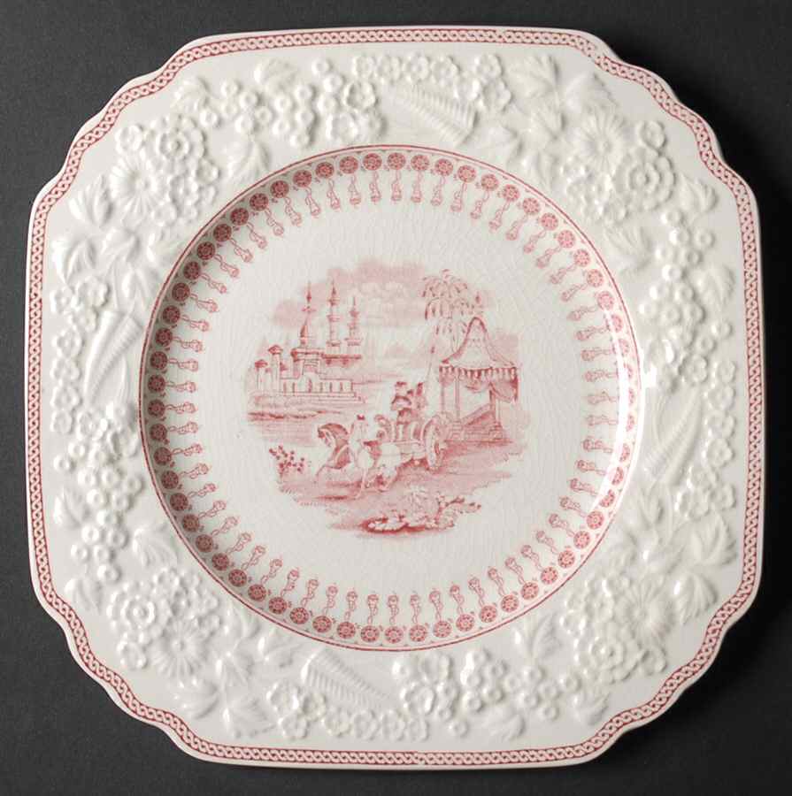 JON102 Square Salad Plate by George Jones & Sons-1