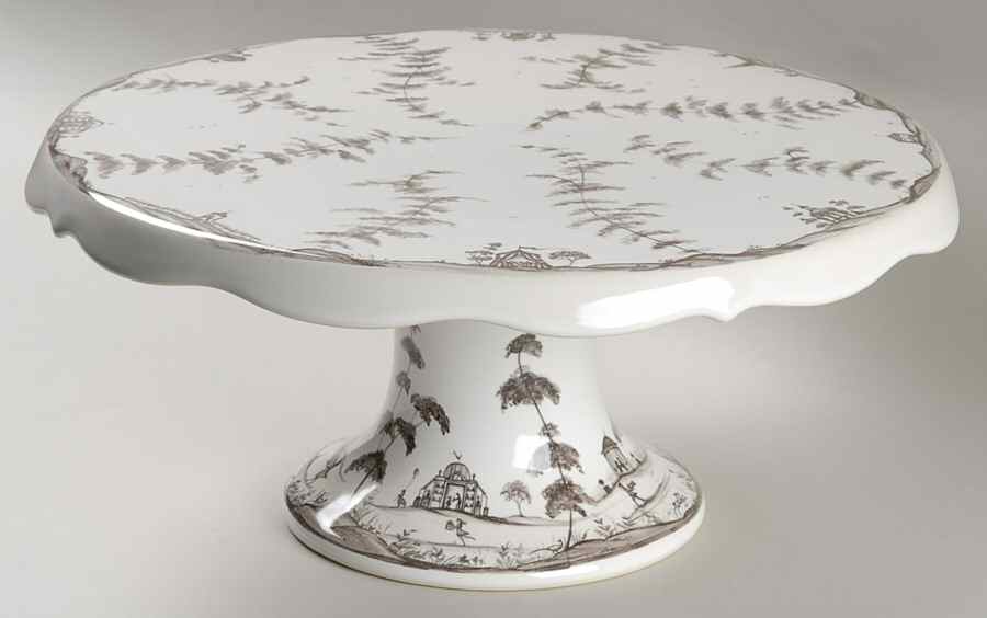 Country Estate - Flint 13" Diameter Pedestal Cake Stand by Juliska Ceramics-1