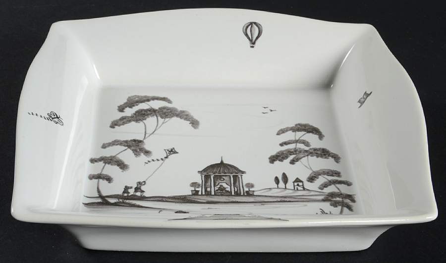 Country Estate - Flint 6" Square Tray by Juliska Ceramics-1