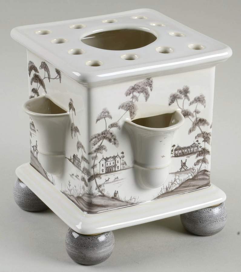 Country Estate - Flint 7" Square Tulipiere Vase by Juliska Ceramics-1