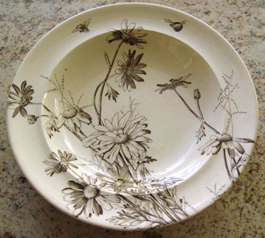 JON103 Rim Soup Bowl by George Jones & Sons-1