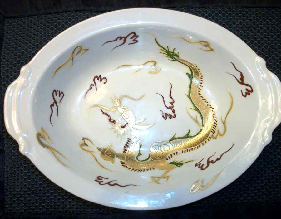 JAP1040 9" Oval Vegetable Bowl by Japan-1