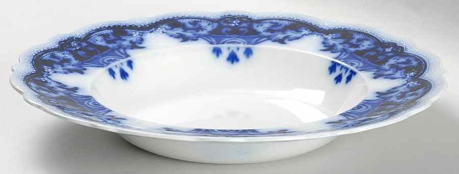 Blue Danube, The (No Trim) Rim Soup Bowl by Johnson Brothers-1