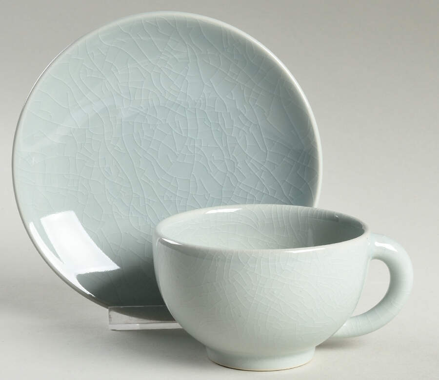 Poeme Mica Flat Cup & Saucer Set by Jars-France-1