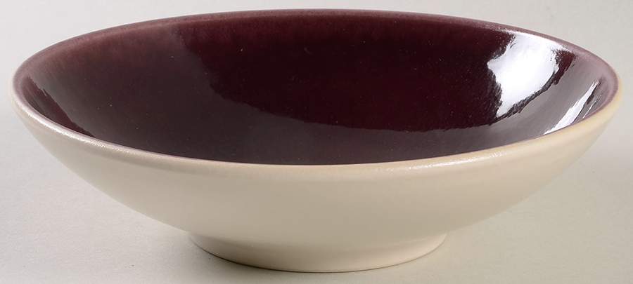 Tourron Eggplant and White Coupe Soup Bowl by Jars-France-1