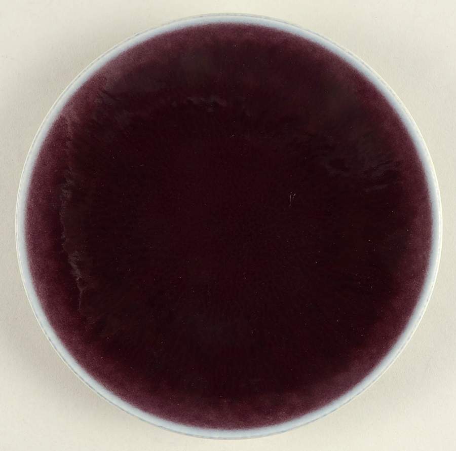 Tourron Eggplant and White Salad/Dessert Plate by Jars-France-1