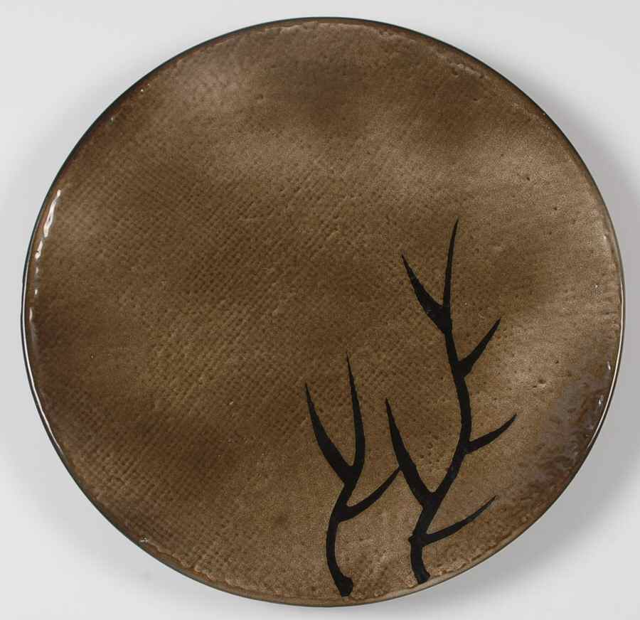 Brown Grass Collection Dinner Plate by J A Designs-1