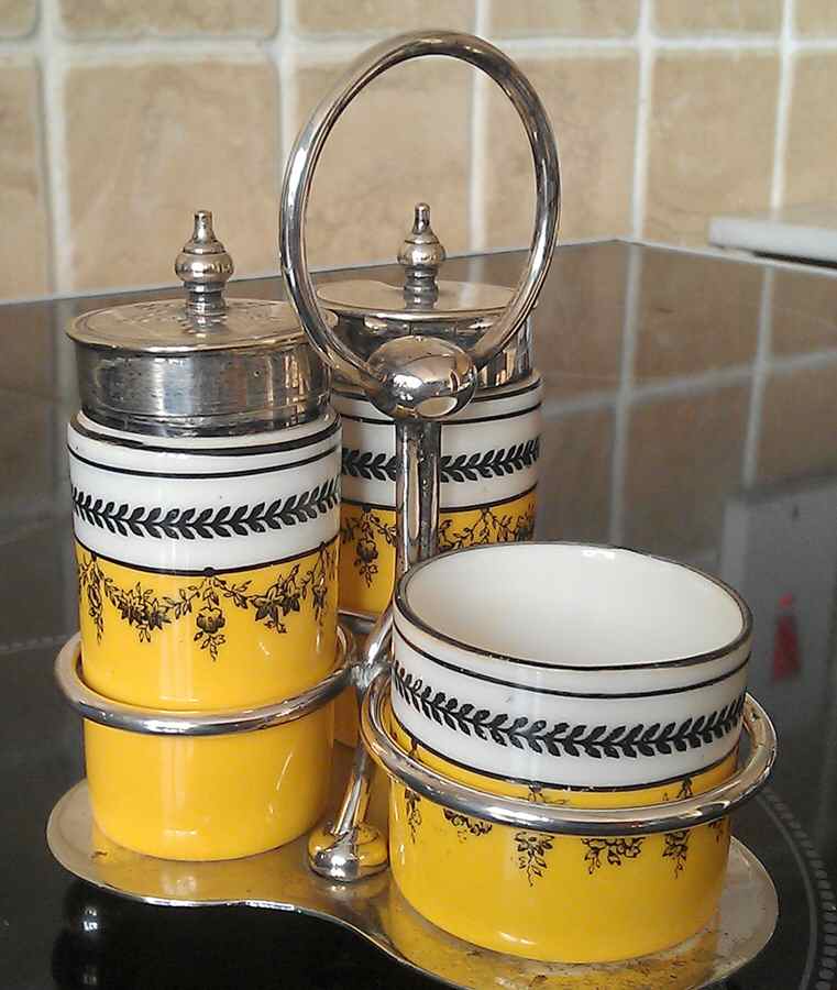 Annette Condiment Set by George Jones & Sons-1