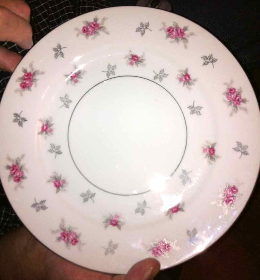 Rose Bud Dinner Plate by Japan-1