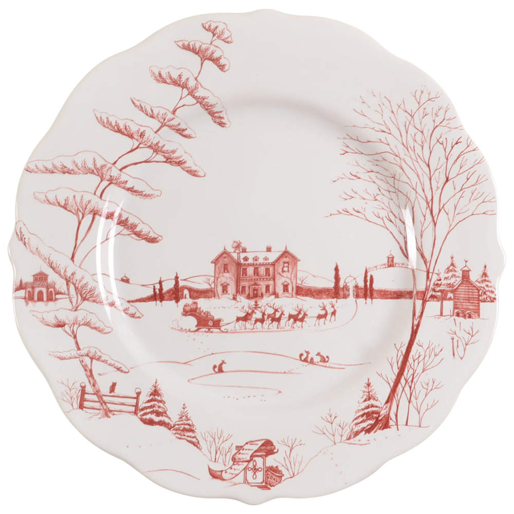 Country Estate Winter Holiday Dinner Plate by Juliska Ceramics-1