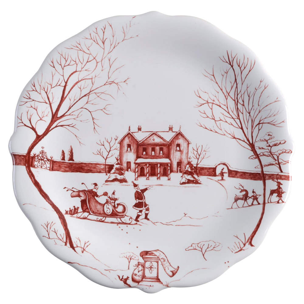 Country Estate Winter Holiday Party Plate by Juliska Ceramics-1