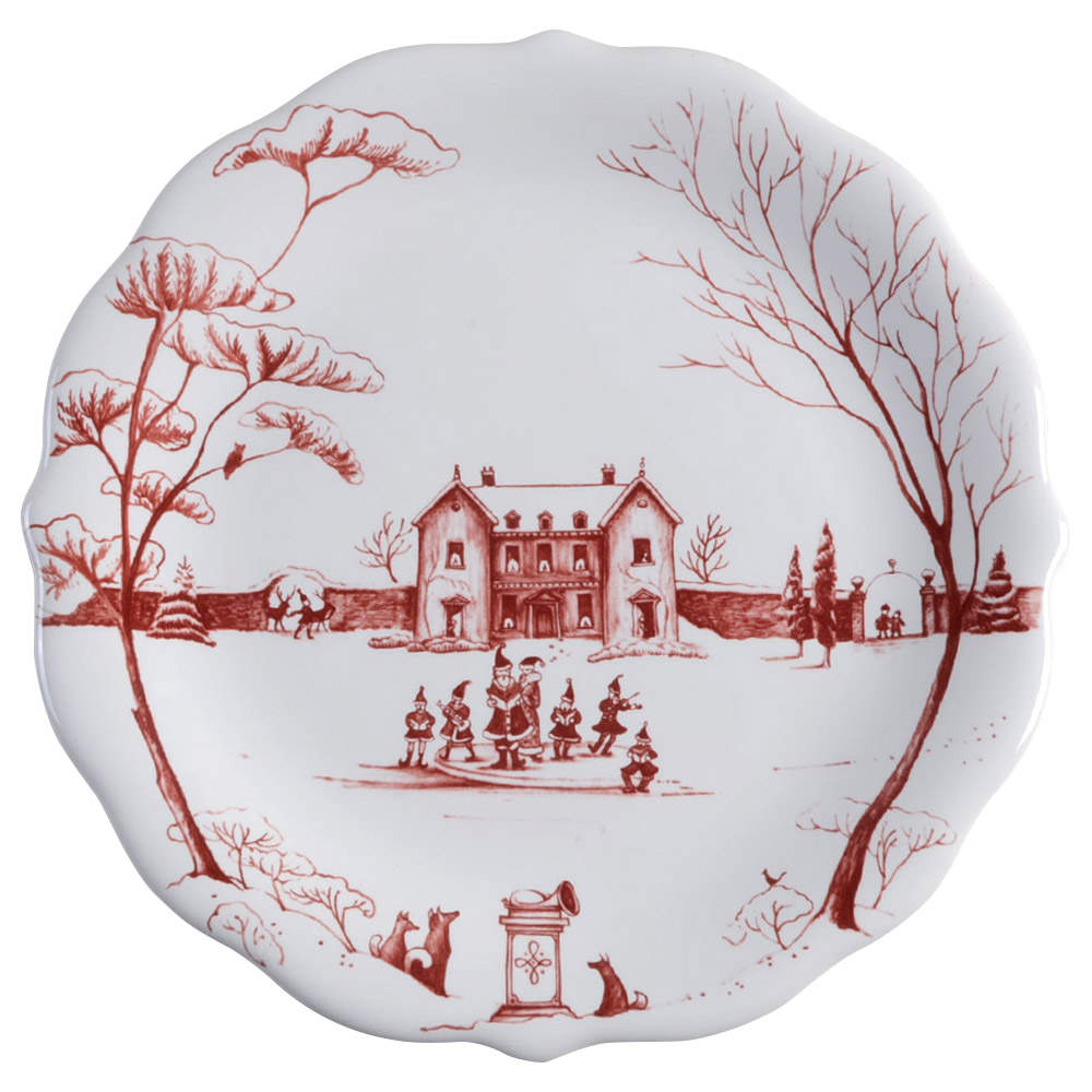Country Estate Winter Holiday Party Plate by Juliska Ceramics-1