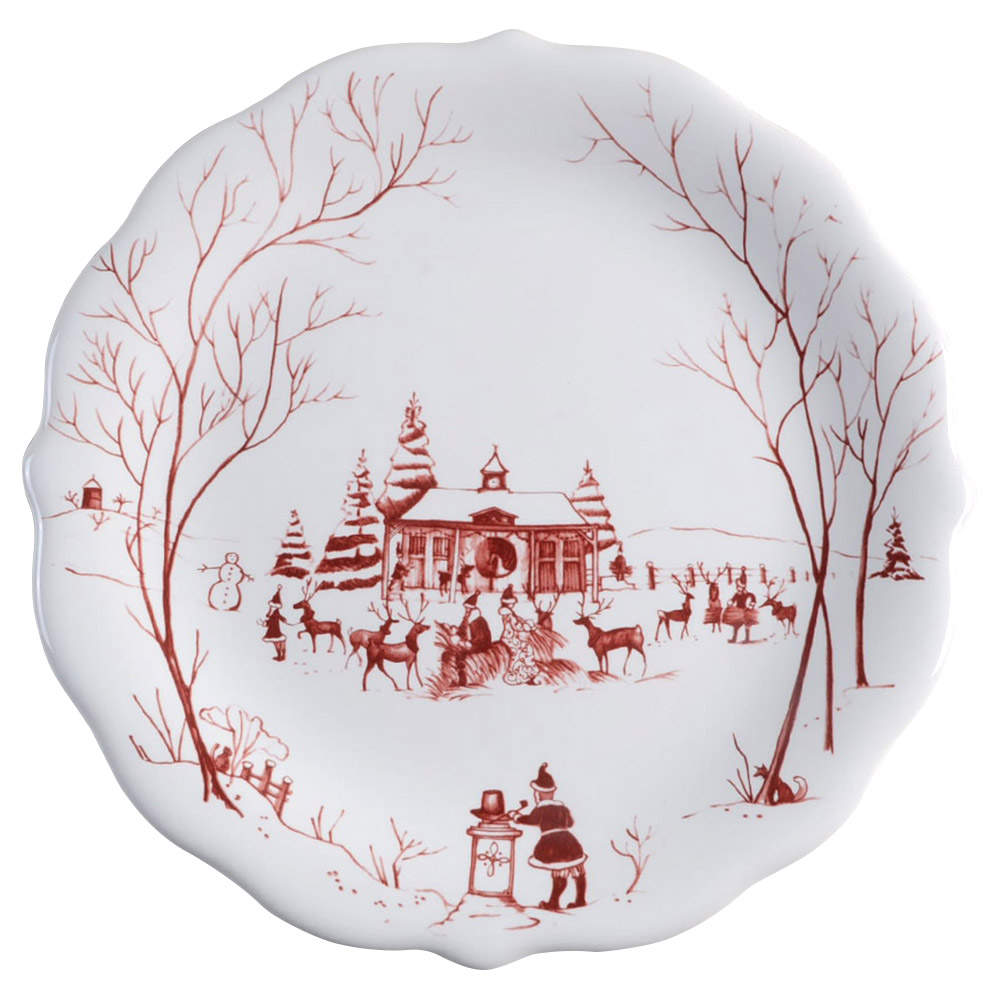 Country Estate Winter Holiday Party Plate by Juliska Ceramics-1
