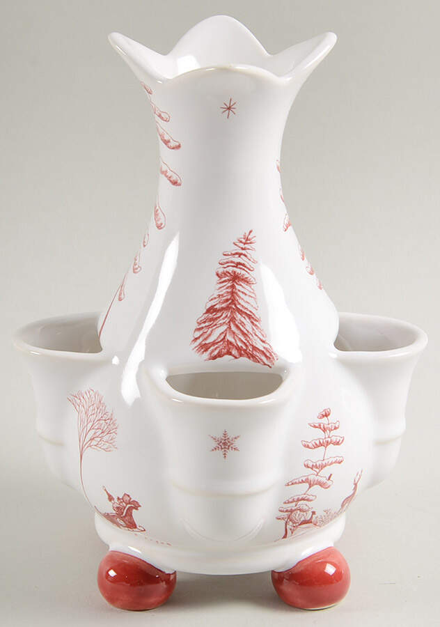 Country Estate Winter Holiday (Small) Top Tuilipiere Vase by Juliska Ceramics-1