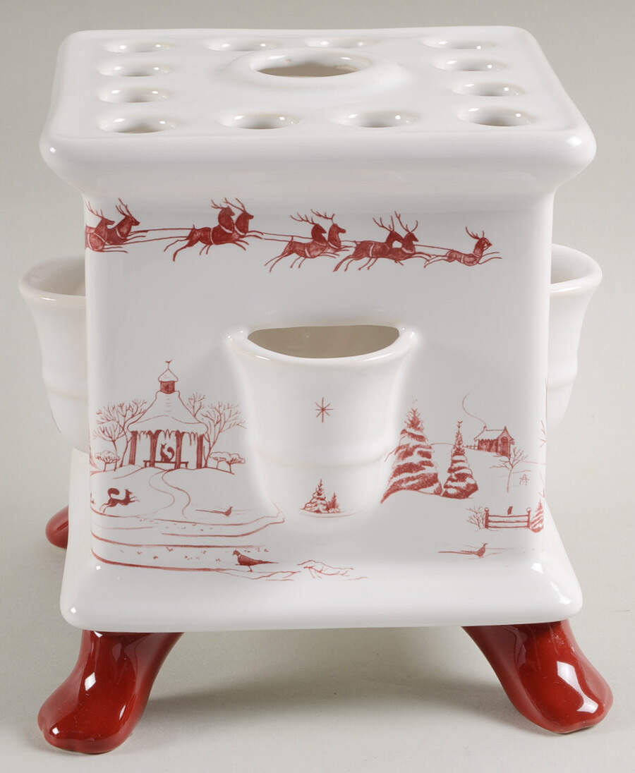 Country Estate Winter Holiday (Medium) Middle Tulipirre Vase by Juliska Ceramics-1