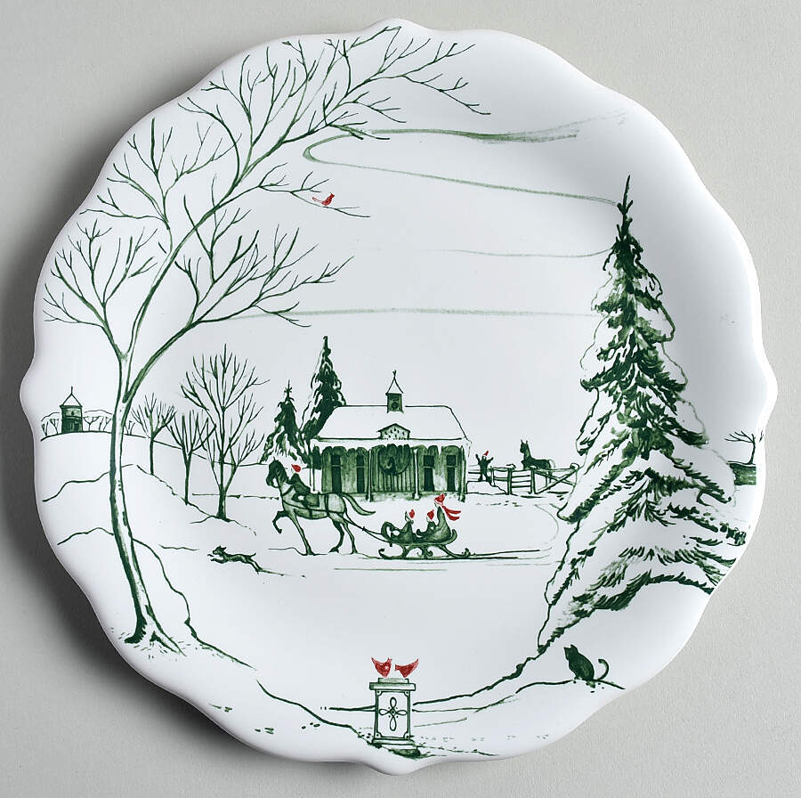 Country Estate Winter Holiday Party Plate by Juliska Ceramics-1