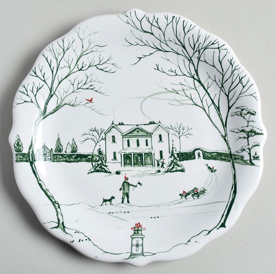 Country Estate Winter Holiday Party Plate by Juliska Ceramics-1